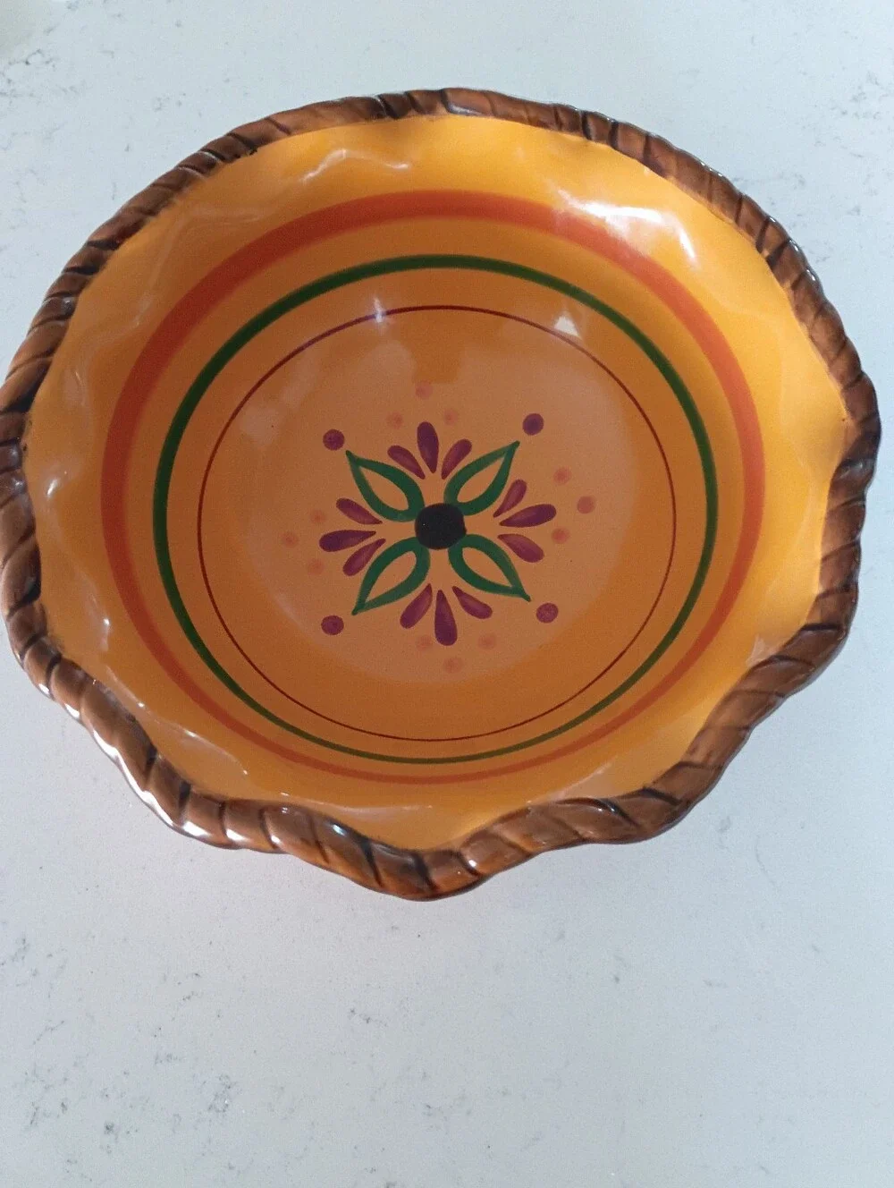 Celebrating Home Stoneware Tuscan. Mixing Or Serving Bowl. 9 1/2 In